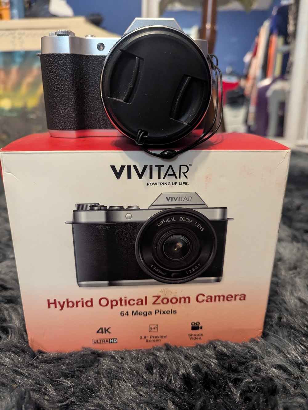 Vivitar Silver and Black Hybrid Optical Zoom Camera - 64MP